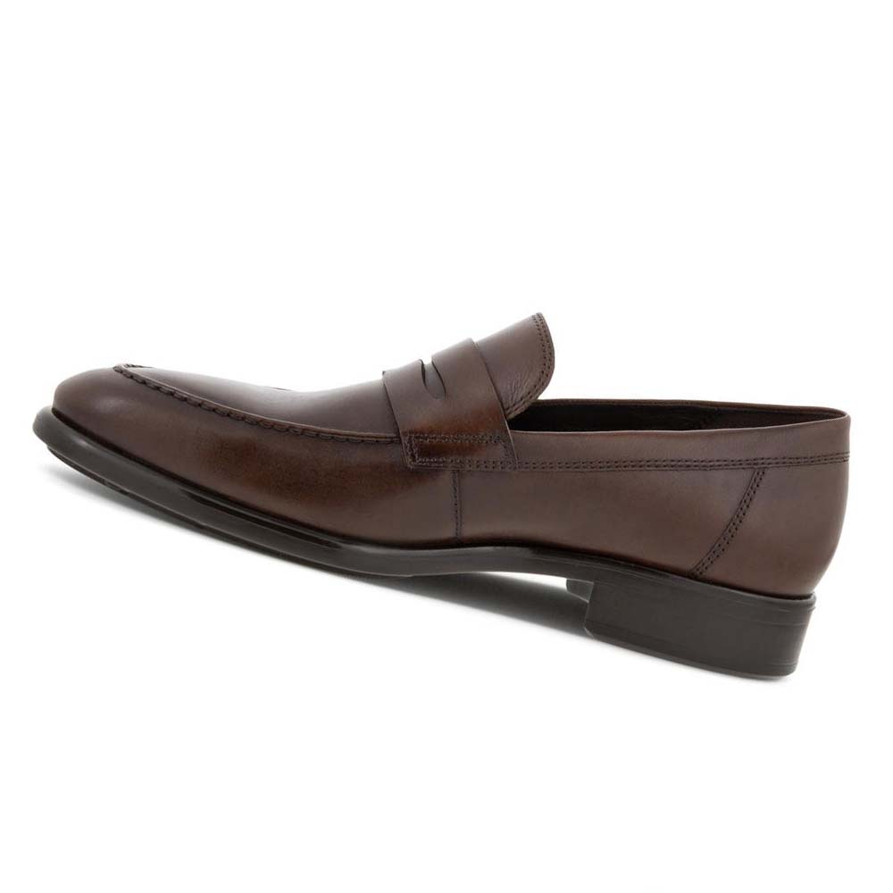 Ecco Citytray Penny Loafer Mokkasiner Herre Brune | NO 577ILH